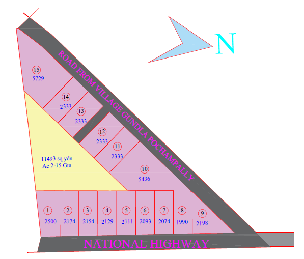 Gundlapochampally Commercial Layout